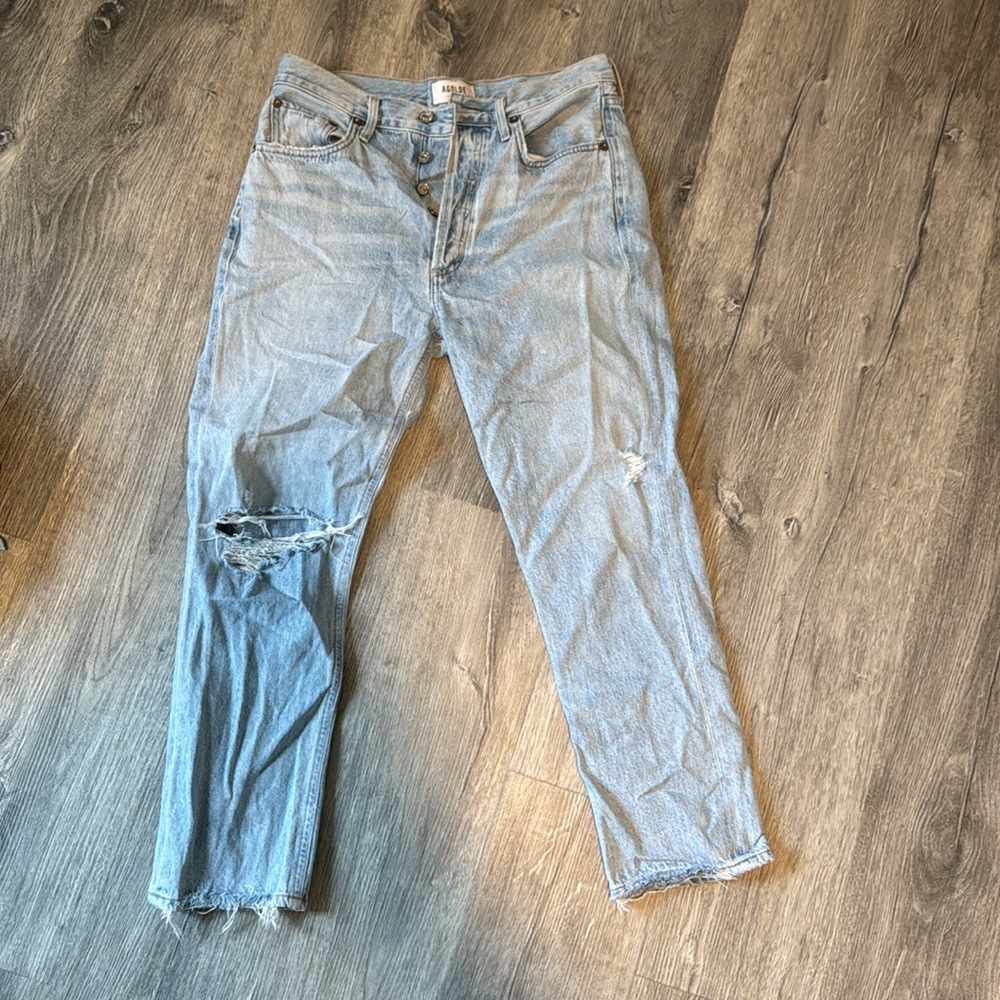 Agolde Riley Hi Rise Straight Crop Jean - Picture 8 of 8